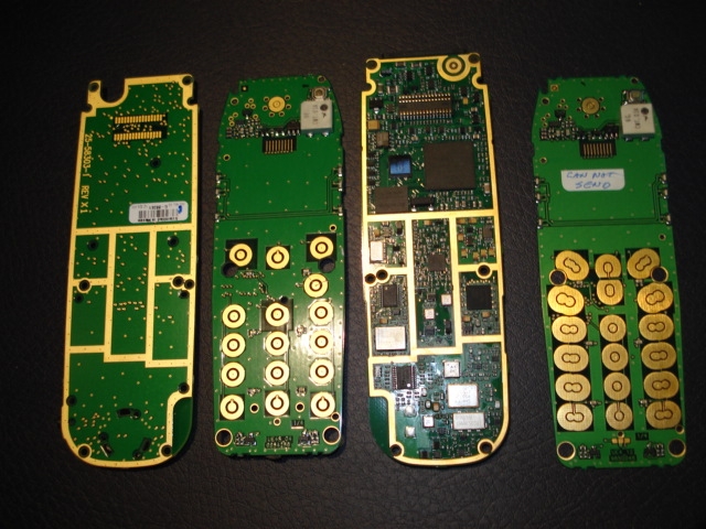 Scrap cell phone boards